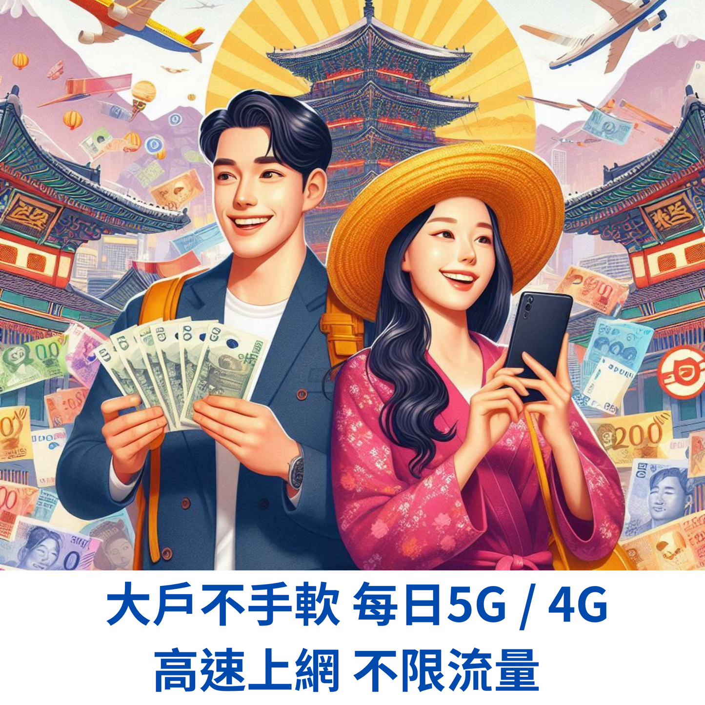 韓國 eSIM 暢享 吃到飽